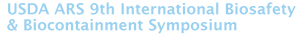 USDA ARS International Biosafety and Biocontainment Symposium Logo