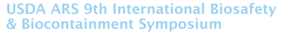 USDA ARS International Biosafety and Biocontainment Symposium Logo